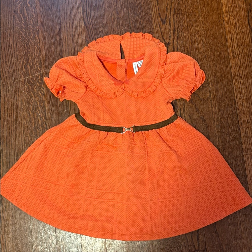 Janie and Jack Orange Formal Kids Dress